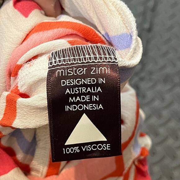 Mister Zimi Clover Jumpsuit Party Print Sleeveless‎ Wide Leg Size 10 Preowned - Picture 8 of 10